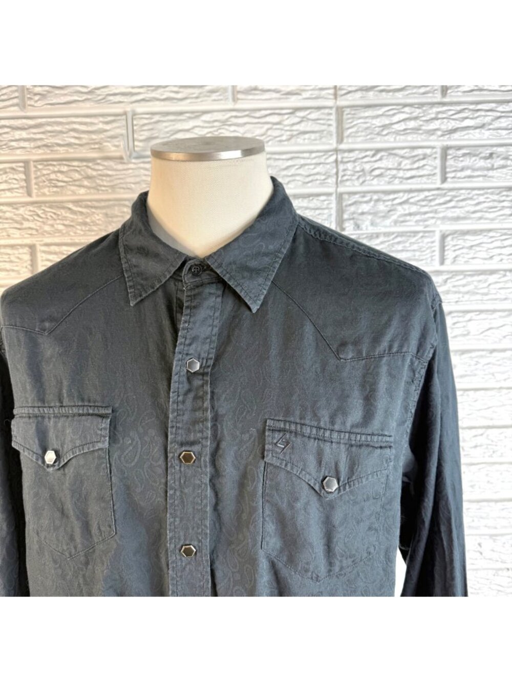 Garth Brooks Sevens by Cinch Collection Western Pearl Snap Button Up Shirt Large